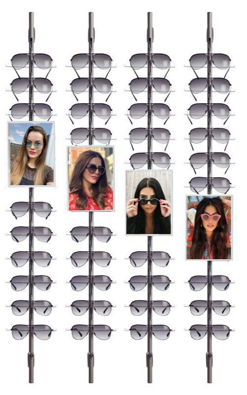 Top Vision Instore glasses wall display