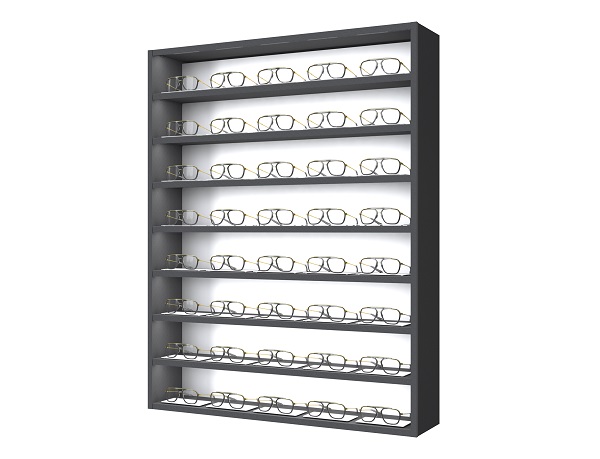 Offene Brillenschränke